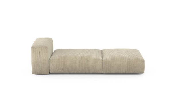 Preset lounger - cord velours - sand - 220cm x 84cm