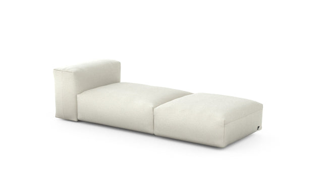 Preset lounger - linen - platinum - 220cm x 84cm