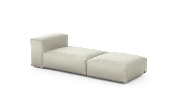 Preset lounger - pique - beige - 220cm x 84cm