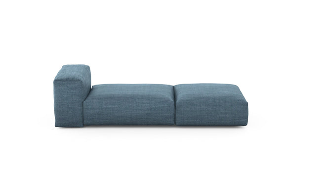 Preset lounger - pique - dark blue - 220cm x 84cm