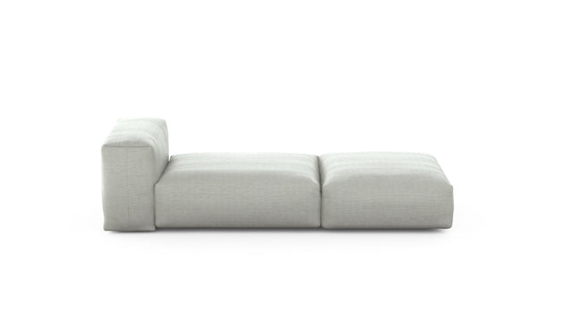 Preset lounger - pique - light grey - 220cm x 84cm