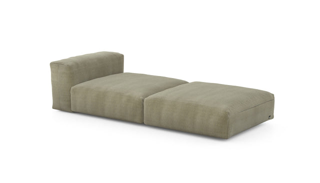 Preset lounger - cord velours - khaki - 241cm x 105cm