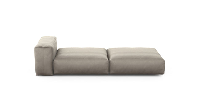 Preset lounger - velvet - stone - 241cm x 105cm