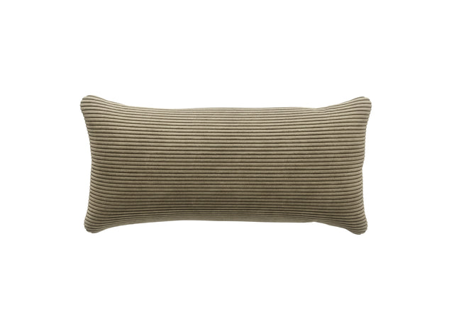 pillow - cord velour - khaki - 23in x 12in