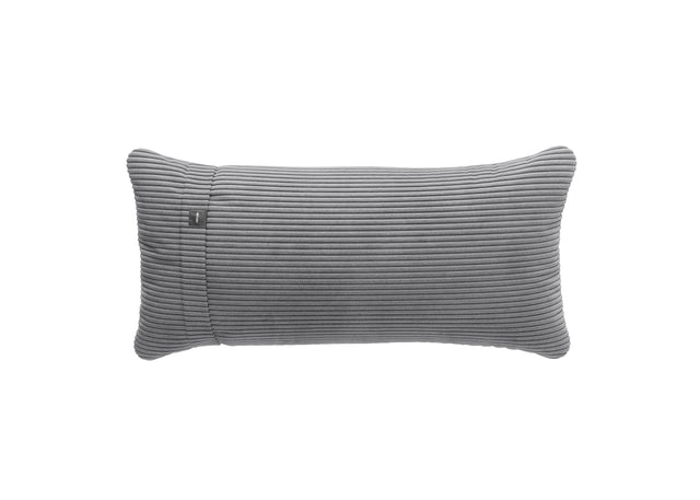 pillow - cord velour - light grey - 13in x 12in