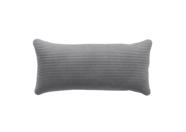 pillow - cord velour - light grey - 13in x 12in