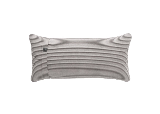 pillow - cord velour - platinum - 23in x 12in