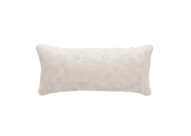 pillow - faux - fur - beige - 23in x 12in