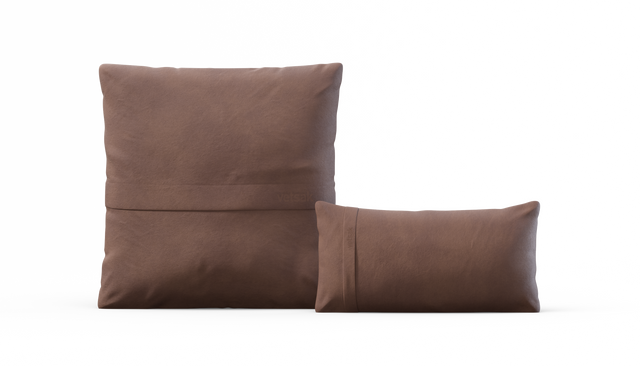 Pillow Set 1 - Leather - Stone