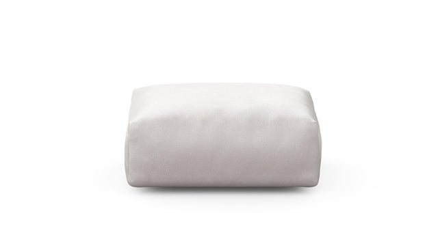 Preset sofa seat - 33 x 25 - velvet - creme