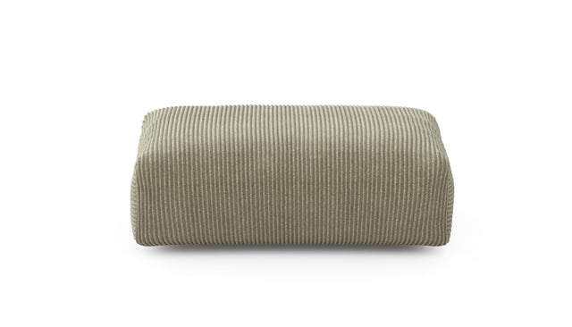 Preset sofa seat - 41 x 25 - cord velour - khaki