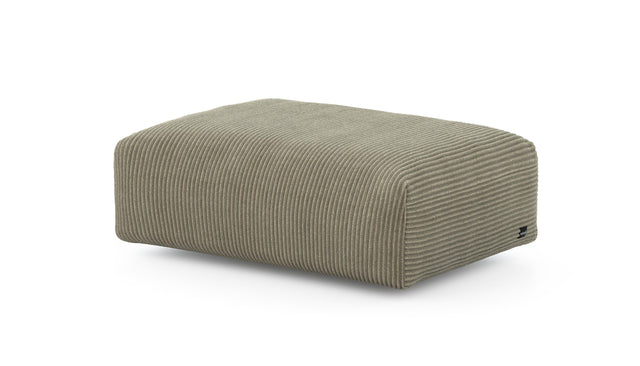 Preset sofa seat - 41 x 25 - cord velour - khaki