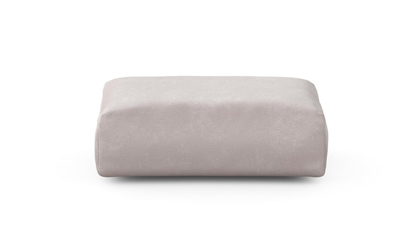 Preset sofa seat - 41 x 25 - velvet - light grey