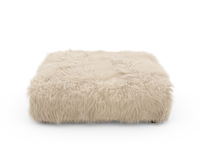 sofa seat cover - flokati - beige - 41in x 41in