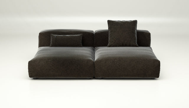 vetsak | Sofa Set 01 Large - suave - anthracite | Modular Sofa | 3.5 Seater