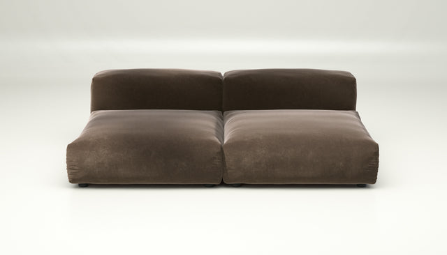 vetsak | Sofa Set 01 Large - suave - espresso | Modular Sofa | 3.5 Seater