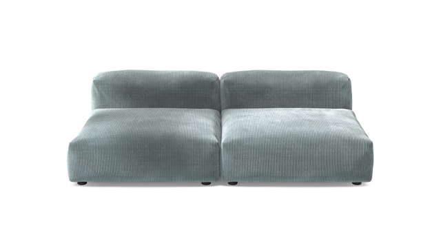 vetsak | Sofa Set 01 Large - Cord Velour - Mint | Modular Sofa | 3.5 Seater
