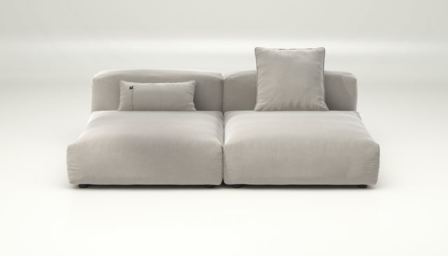vetsak | Sofa Set 01 Large - Suave - Clay | Modular Sofa | 3.5 Seater