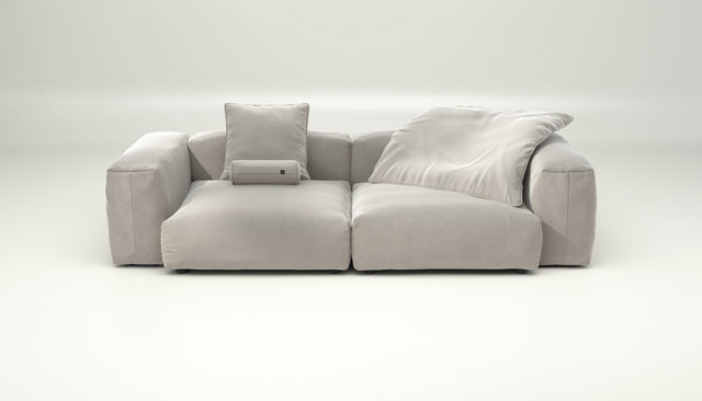 vetsak | Sofa Set 02 Large - Suave - Clay | Modular Sofa | 3.5 Seater | Big Sofa