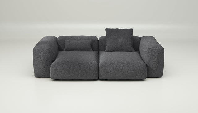 vetsak | Sofa Set 02 Medium - loop loop - anthracite | Modular Sofa | 2.5 Seater | Big Sofa