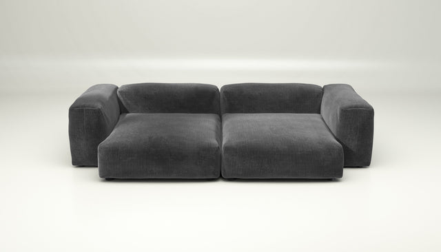 vetsak | Sofa Set 02 XLarge - cord velour - dark grey | Modular Sofa | 3.5 Seater | Big Sofa