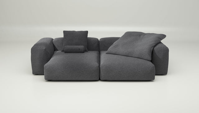 vetsak | Sofa Set 02 XLarge - loop loop - anthracite | Modular Sofa | 3.5 Seater | Big Sofa