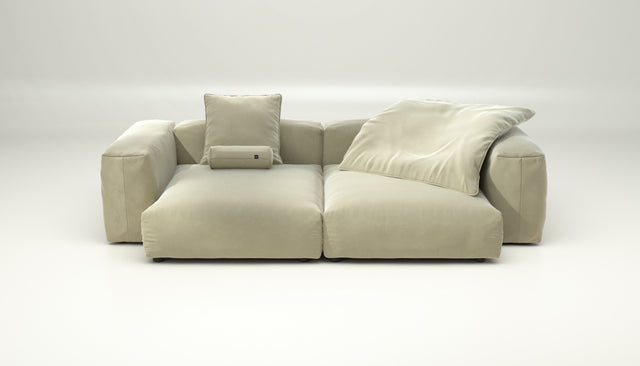 vetsak | Sofa Set 02 XLarge - suave - clay | Modular Sofa | 3.5 Seater | Big Sofa