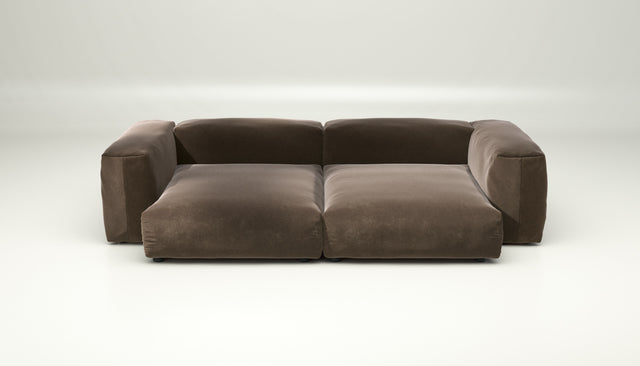 vetsak | Sofa Set 02 XLarge - Suave - Espresso | Modular Sofa | 3.5 Seater | Big Sofa