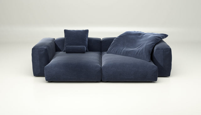 vetsak | Sofa Set 02 XLarge - Suave - Navy | Modular Sofa | 3.5 Seater | Big Sofa