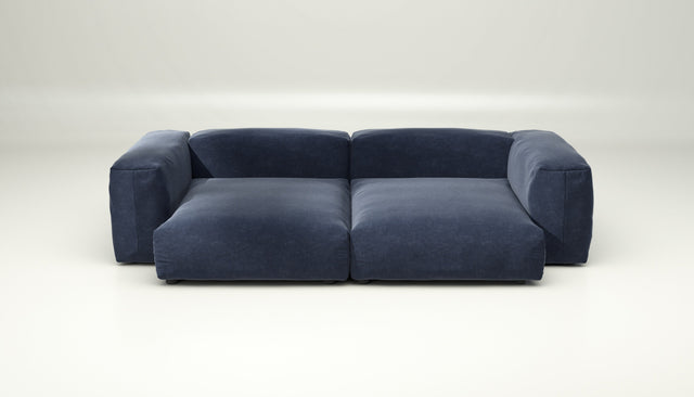 vetsak | Sofa Set 02 XLarge - Suave - Navy | Modular Sofa | 3.5 Seater | Big Sofa
