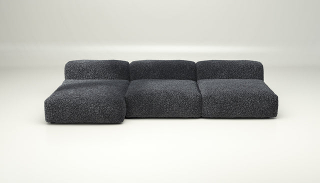 vetsak | Sofa Set 04 - doodle - dark grey | Modular Sofa | 5 Seater | Big Sofa