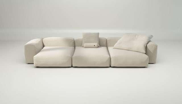 vetsak | Sofa Set 05 - pique - beige | Modular Sofa | 5 Seater | Big Sofa | Corner Sofa