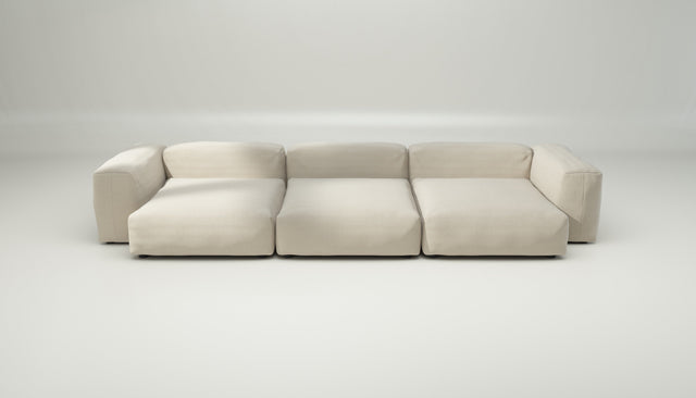 vetsak | Sofa Set 05 - pique - beige | Modular Sofa | 5 Seater | Big Sofa | Corner Sofa