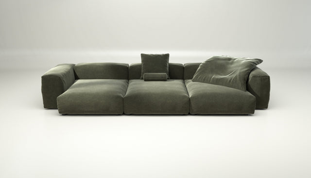vetsak | Sofa Set 05 - suave - pine | Modular Sofa | 5 Seater | Big Sofa | Corner Sofa
