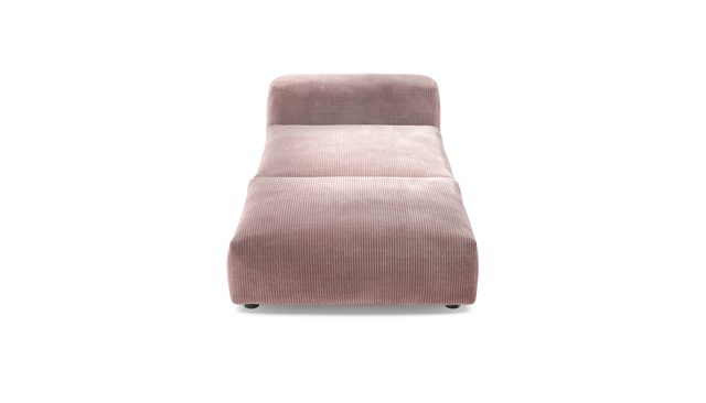 vetsak | Sofa Set 07 - Sun Lounger - Cord Velour - Blossom | Modular Sofa | 2 Seater | Daybed | Chaiselounge
