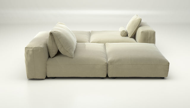 vetsak | Sofa Set 08 - Daybed - suave - clay | Modular Sofa | 6 Seater | Outdoor Island | Double lounger