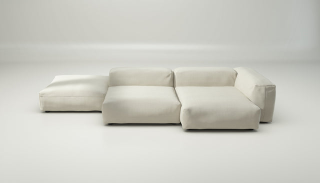 vetsak | Sofa Set 09 - The Island - pique - creme | Modular Sofa | 7 Seater | Sofa Island
