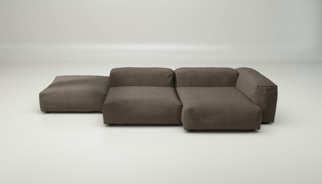 vetsak | Sofa Set 09 - The Island - pique - taupe | Modular Sofa | 7 Seater | Sofa Island