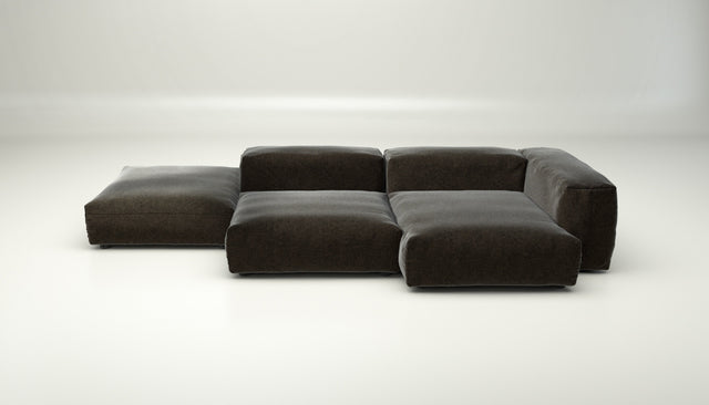 vetsak | Sofa Set 09 - The Island - suave - anthracite | Modular Sofa | 7 Seater | Sofa Island