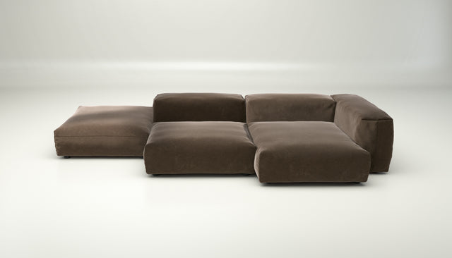 vetsak | Sofa Set 09 - The Island - suave - espresso | Modular Sofa | 7 Seater | Sofa Island