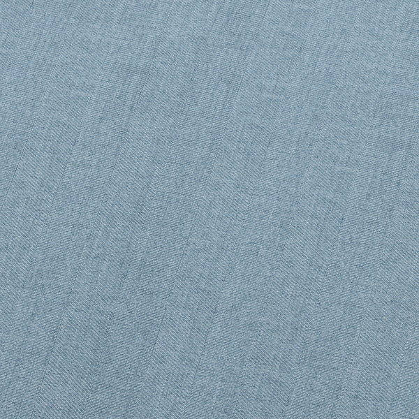 sofa side cover 41x12- herringbone - light blue