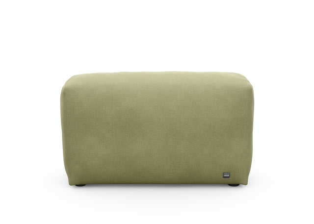 sofa side cover - linen - olive - 41in x 12in