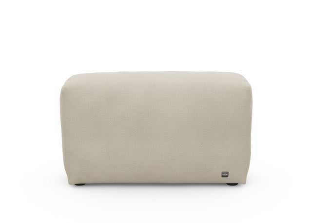 sofa side cover - pique - beige - 41in x 12in