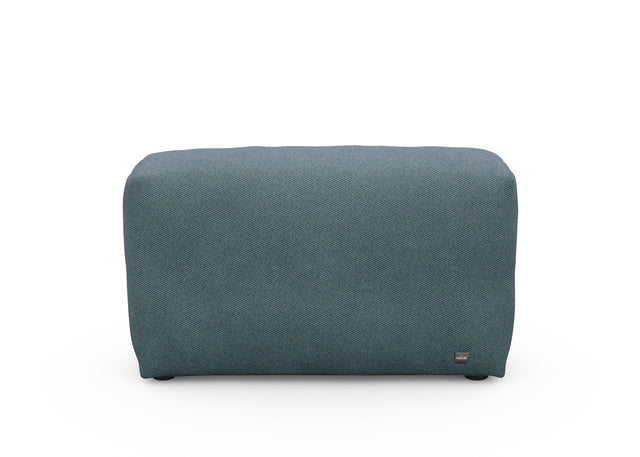 sofa side cover - pique - dark blue - 41in x 12in