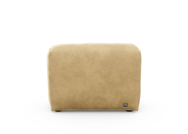 sofa side cover - velvet - caramel - 33in x 12in