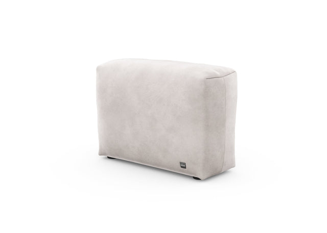 sofa side cover - velvet - light grey - 33in x 12in