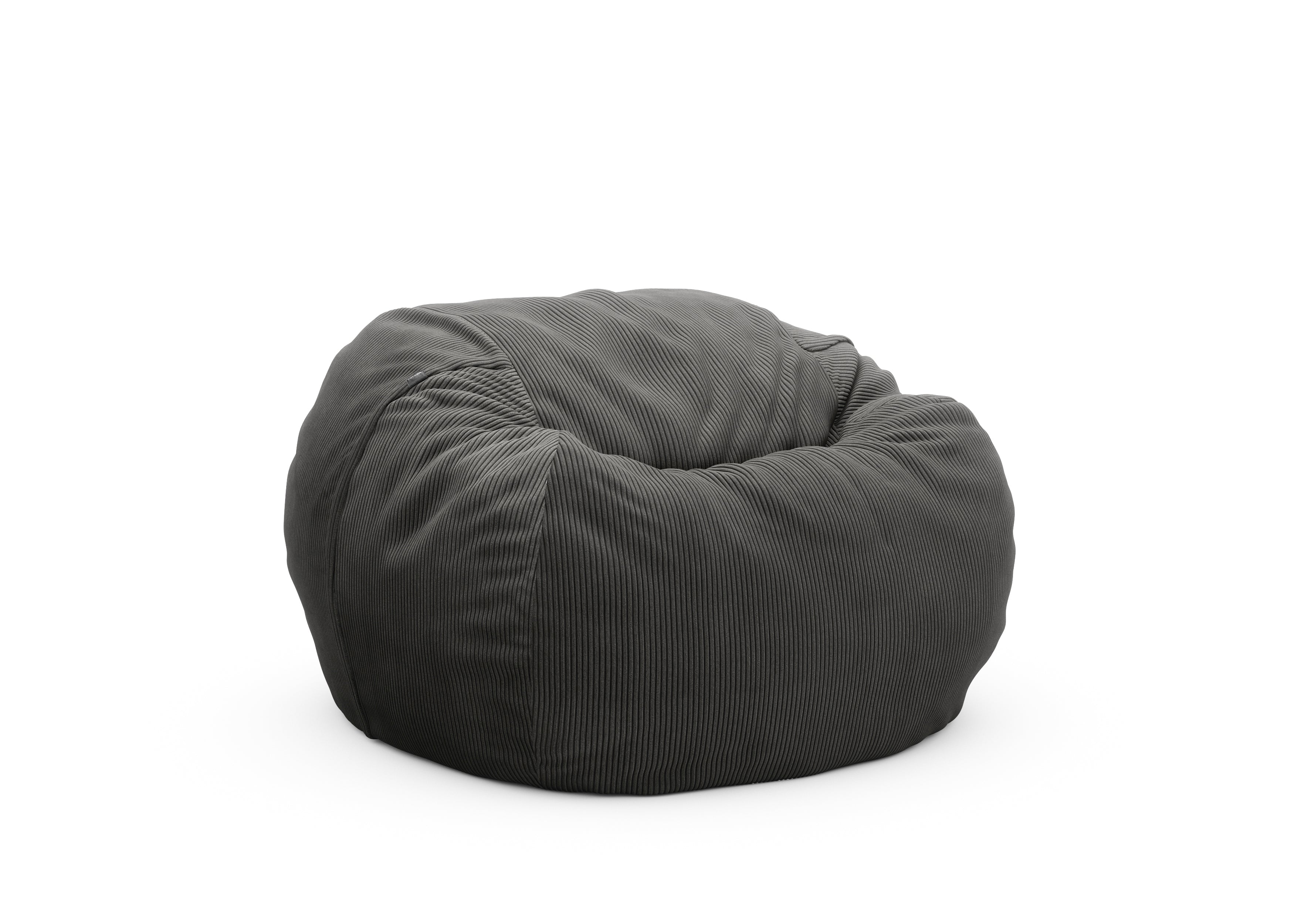 Grey crushed discount velvet bean bag