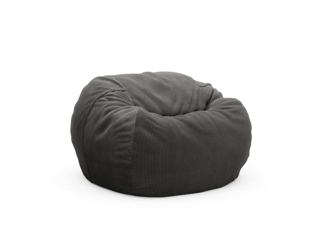 the beanbag - cord velour - dark grey