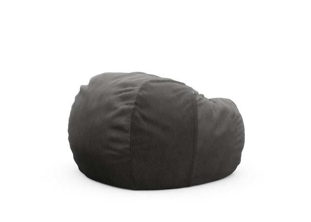 the beanbag - cord velour - dark grey