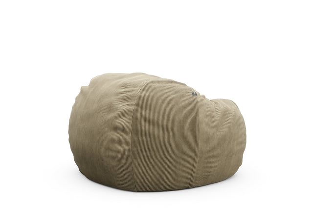 the beanbag - cord velour - khaki - 43in x 27in